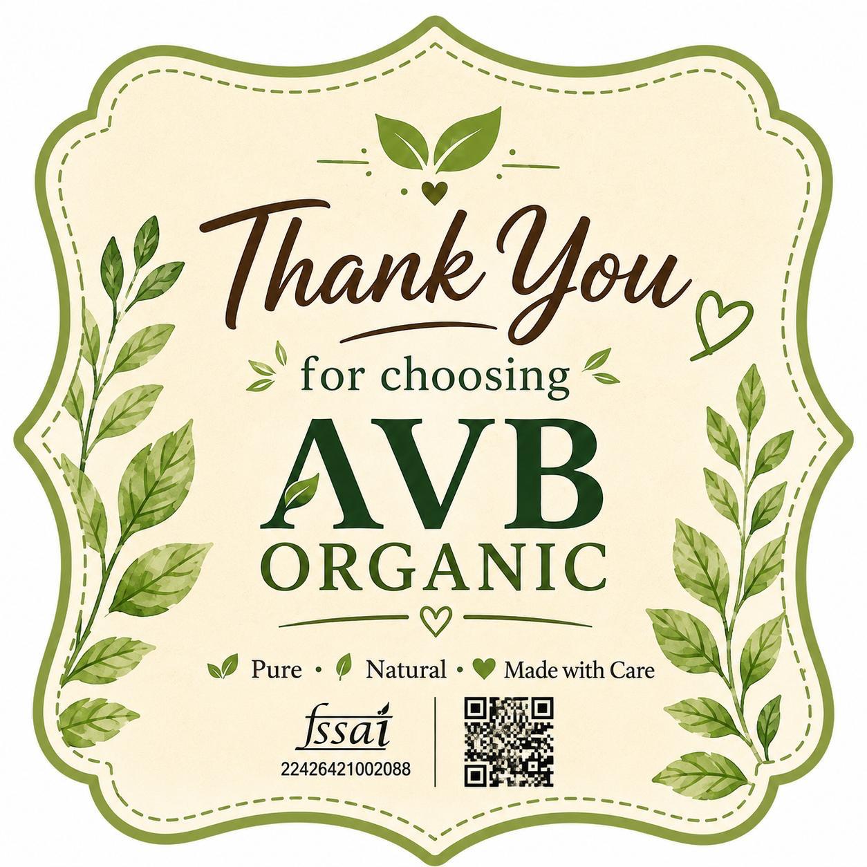 AVB Organics Thank You